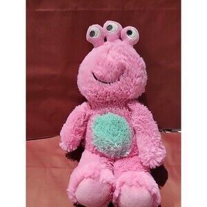 Carters Pink Alien‎ Plush Three Eyes Monster Baby Lovey Nursery Blue Belly 11”